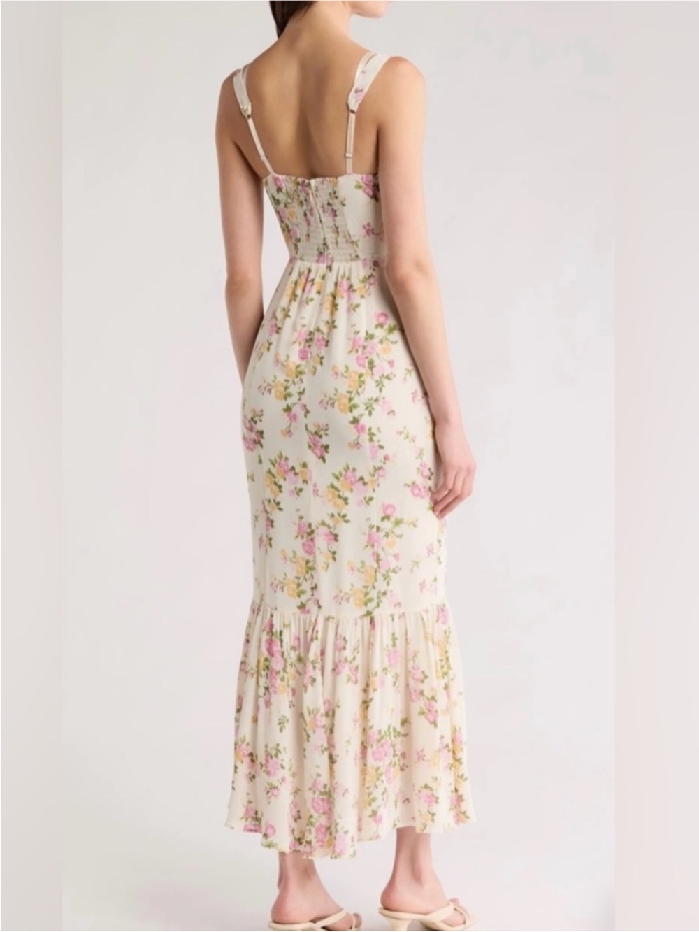 Reformation Irisa Floral Trumpet Dress - Picture 2 of 10